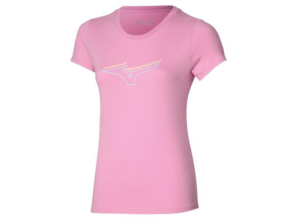 Athletics RB Tee W Rosa XS T-skjorte til fritid, dame