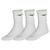 Training 3P Socks With Line Hvit/Mint M 3-pakning med treningsstrømper 