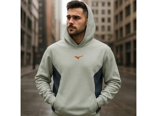 Athletics Hoodie Grå/Blå L Hettegenser til fritid 