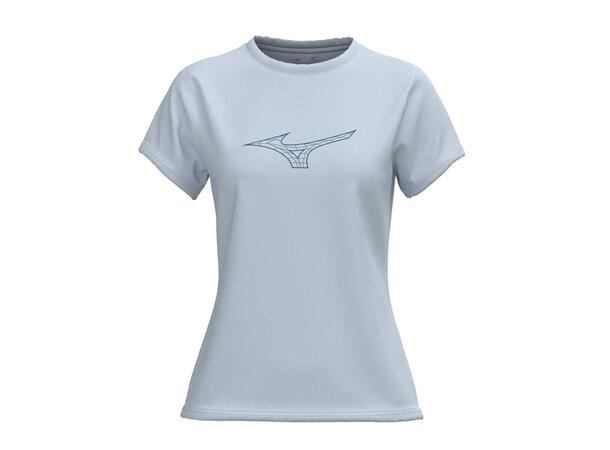 Athletics RB Tee W Lys blå/Grå XS T-skjorte til fritid, dame 