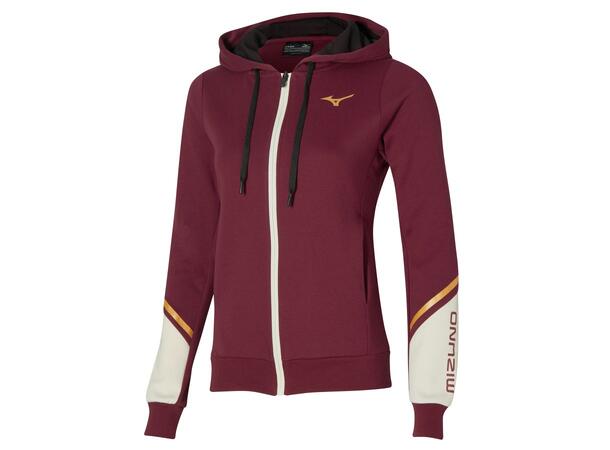 Athletics Sweat Jacket W Burgunder XS Fritidsjakke i bomullsblanding