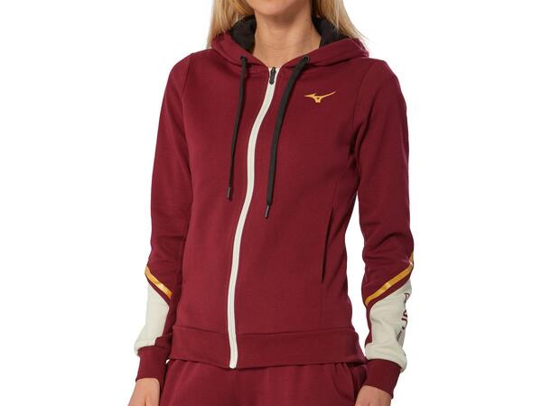 Athletics Sweat Jacket W Burgunder XS Fritidsjakke i bomullsblanding