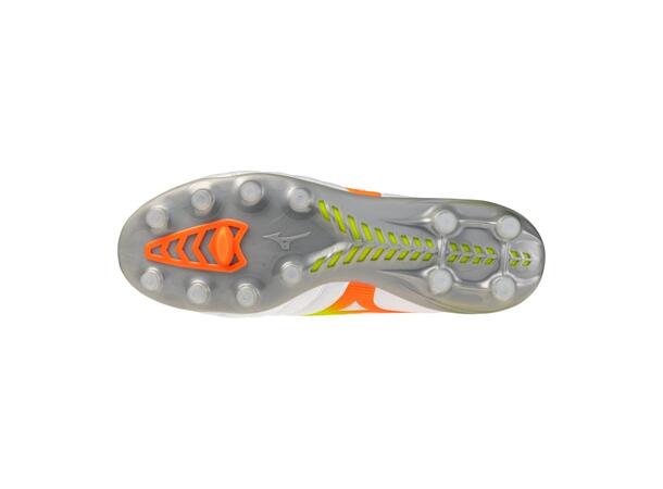 Monarcida Neo III Pro Hvit/Gul 8,5 Fotballsko til naturgress 