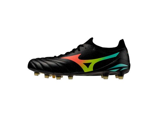 Morelia Neo V ß Elite Sort/Oransje 8,5 Fotballsko til naturgress 