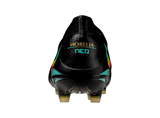 Morelia Neo V ß Elite Sort/Oransje 8,5 Fotballsko til naturgress 