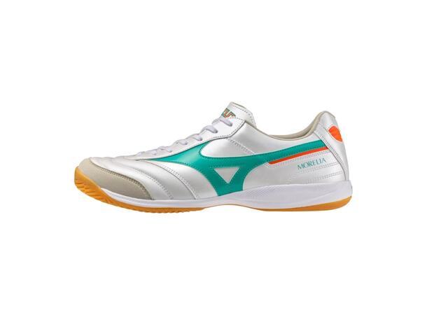 Morelia Sala Elite IN Hvit/Grønn 9,5 Sko til futsal/innebandy 
