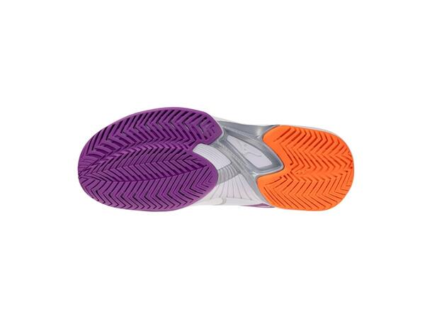 Wave Exceed Court AC W Hvit/Lilla 4,5 Sko til tennis og padel 
