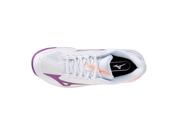 Wave Exceed Court AC W Hvit/Lilla 4,5 Sko til tennis og padel 