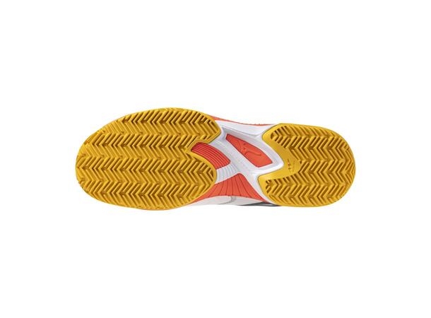 Wave Exceed Court CC Hvit/Korall 10 Sko til tennis og padel, herre 