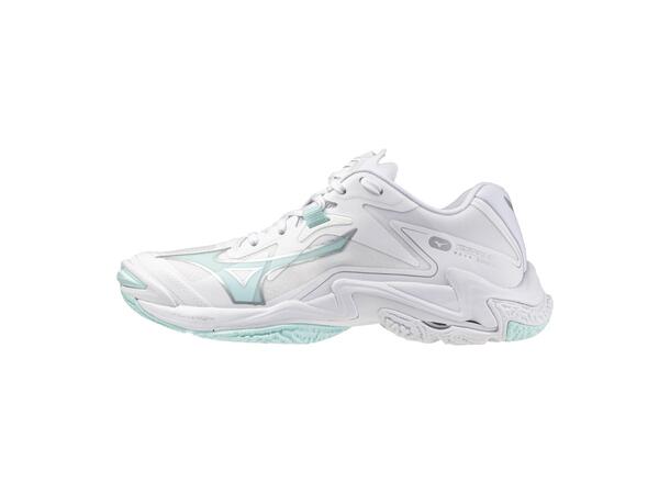 Wave Lightning Z8 W Hvit/Blå 3,5 Lett og stabil innendørssko 