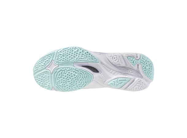 Wave Lightning Z8 W Hvit/Blå 3,5 Lett og stabil innendørssko 