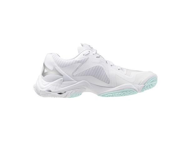 Wave Lightning Z8 W Hvit/Blå 3,5 Lett og stabil innendørssko 