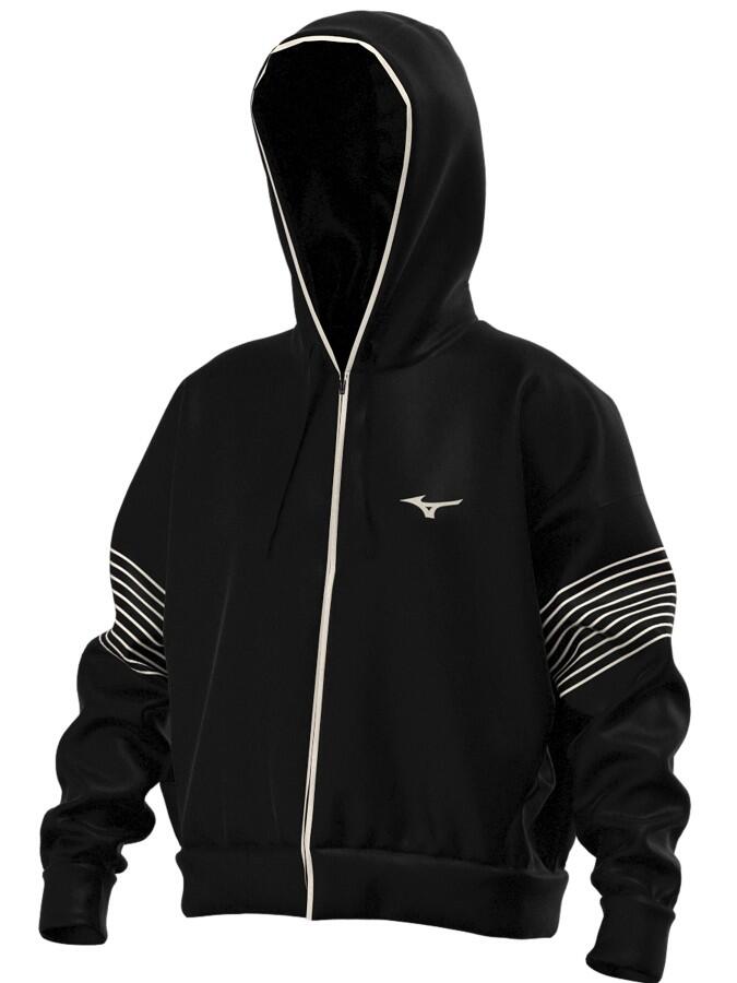 Athletics Sweat Jacket W Sort XS Komfortabel fritidsjakke