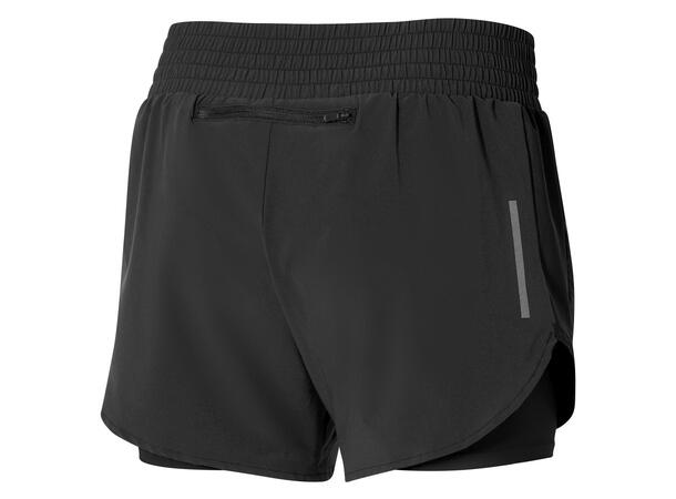 2in1 4.5 Short W Sort XL Løpeshorts til dame 