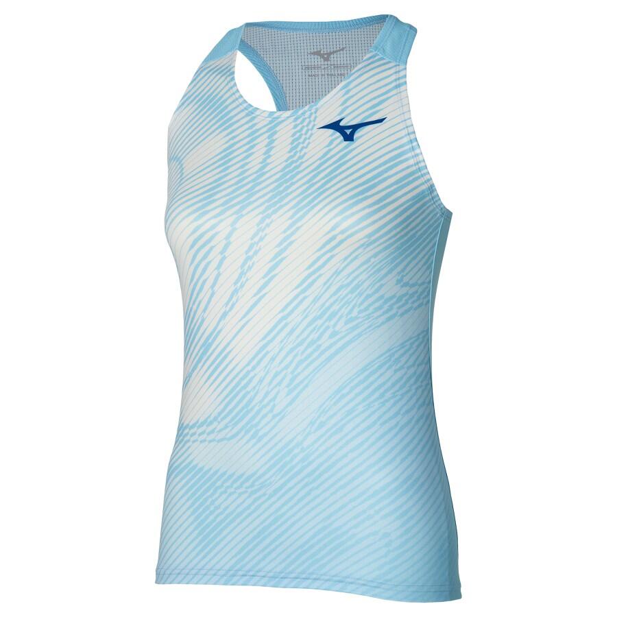 Charge Printed Tank W Lys blå M Singlet til trening