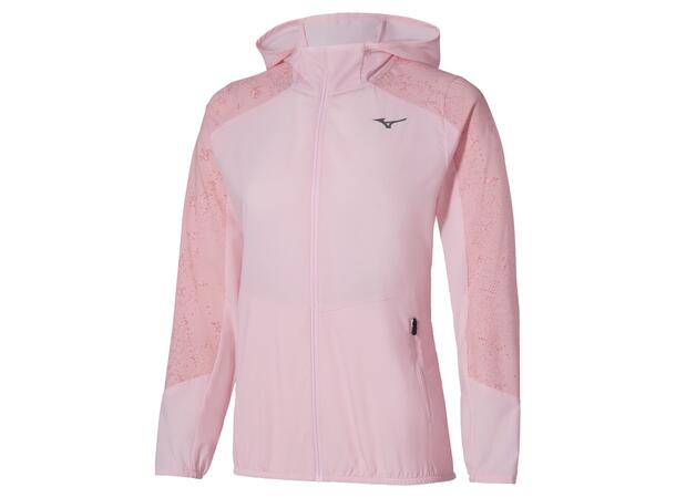 Active Alpha Hooded Jacket W Rosa M Lett og komfortabel løpejakke 