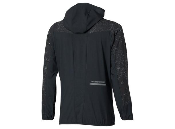 Active Alpha Hooded Jacket W Sort M Lett og komfortabel løpejakke 