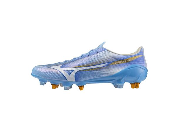 Mizuno Alpha III Japan MIX Blå/Hvit 9,5 Fotballsko til naturgress 