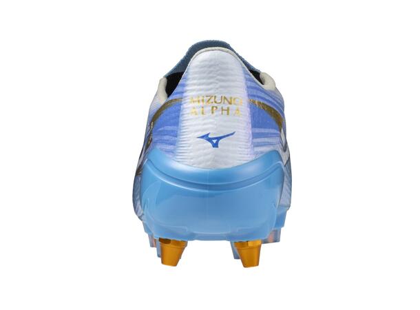 Mizuno Alpha III Japan MIX Blå/Hvit 9,5 Fotballsko til naturgress 
