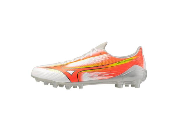 Mizuno Alpha III Select AG Hvit/Ora 8 Fotballsko til kunstgress 