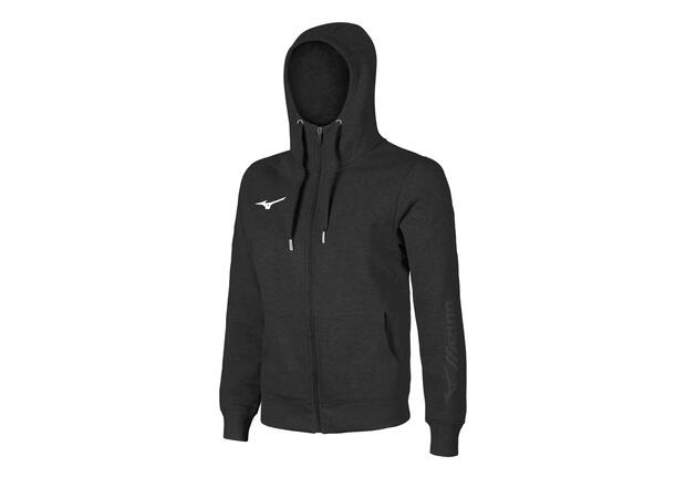 Mizuno Sweat FZ Hoodie Sort XS Hettegenser med glidelås 