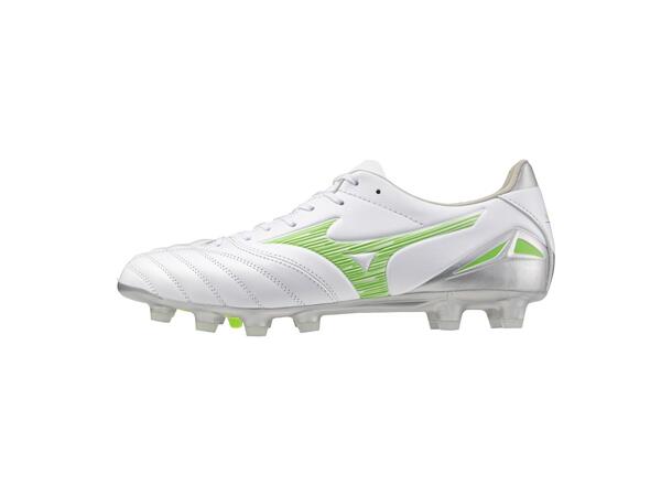 Morelia Neo IV Pro Hvit/Grønn 9,5 Fotballsko til naturgress 