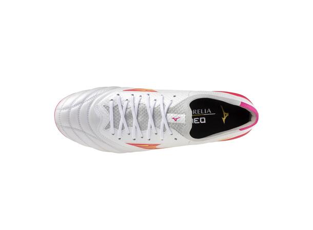 Morelia Neo IV ß Elite MIX Hvit/Rosa 8,5 Fotballsko til naturgress 