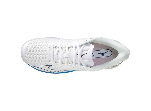 Wave Exceed Tour 5 AC Hvit/Blå 10,5 Toppmodell til tennis og padel