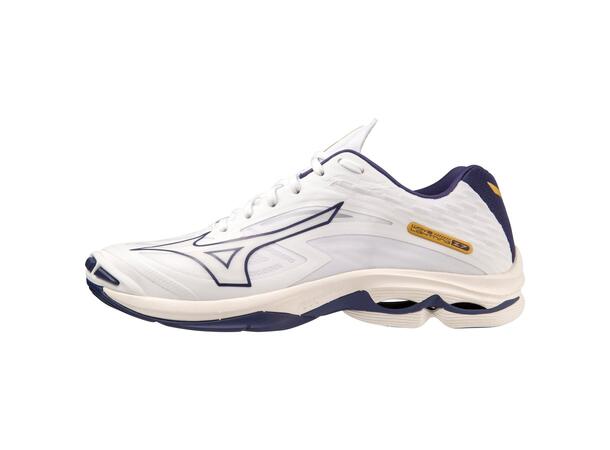 Wave Lightning Z7 Hvit Bla 7 Lett og stabil innendorssko Mizuno Norge