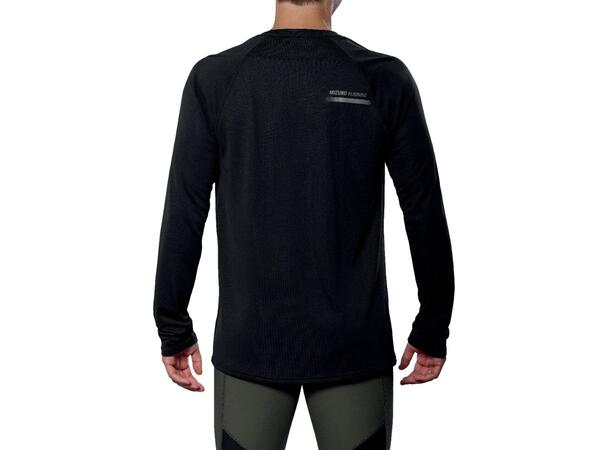 Active DryAeroFlow LS Tee Sort L Langermet treningstopp - herre 