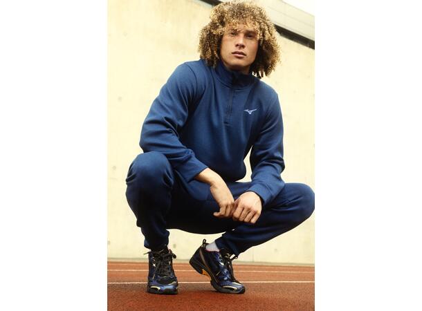 Athletic 1/4 Zip Top Mørk blå S Half-zip genser til herre 