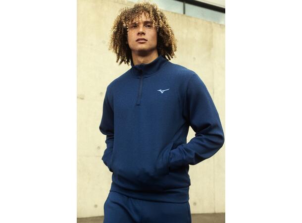 Athletic 1/4 Zip Top Mørk blå S Half-zip genser til herre 