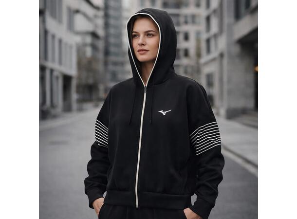 Athletics Sweat Jacket W Sort M Komfortabel fritidsjakke 