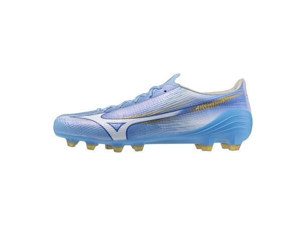 Mizuno Alpha III Elite Blå/Hvit 8,5 Fotballsko til naturgress 