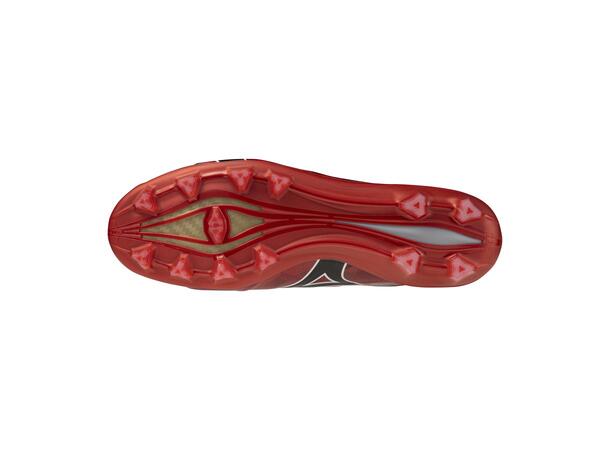 Mizuno Alpha II Elite Rød/Sort 9 Fotballsko til naturgress 