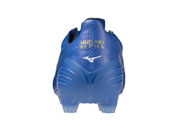Mizuno Alpha Japan Blå/Hvit 9,5 Toppmodell, naturgress 