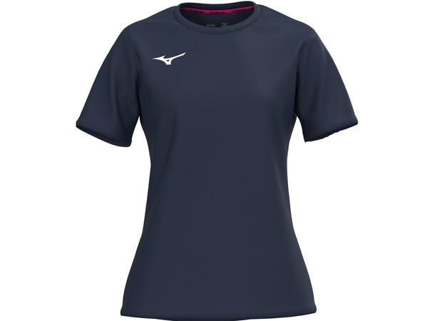 Mizuno Training Tee W Marine XS T-skjorte trening 