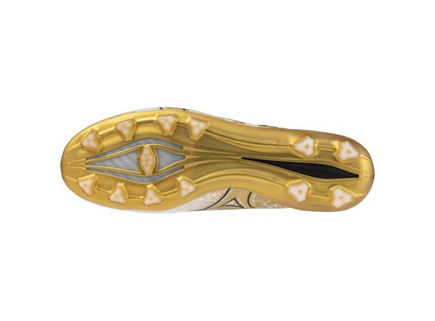 Mizuno a Elite Hvit/Gull 5 Maks fart på gress og kunstgress 