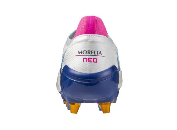 Morelia Neo IV ß Elite MIX Hvit/Rosa 8,5 Fotballsko til naturgress 