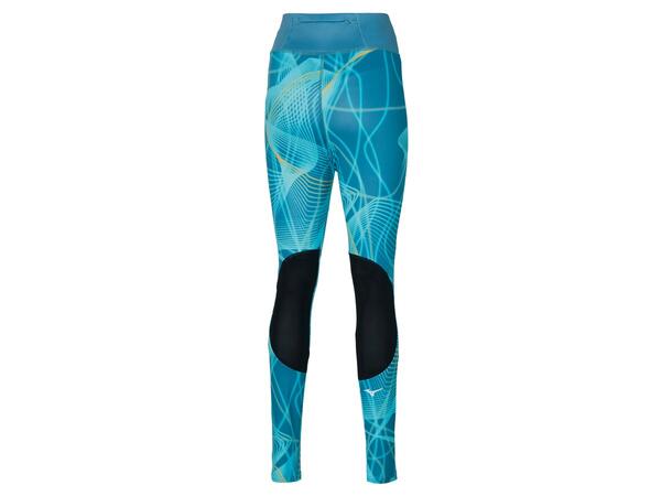 Printed Tights W Lys blå M Treningstights til dame