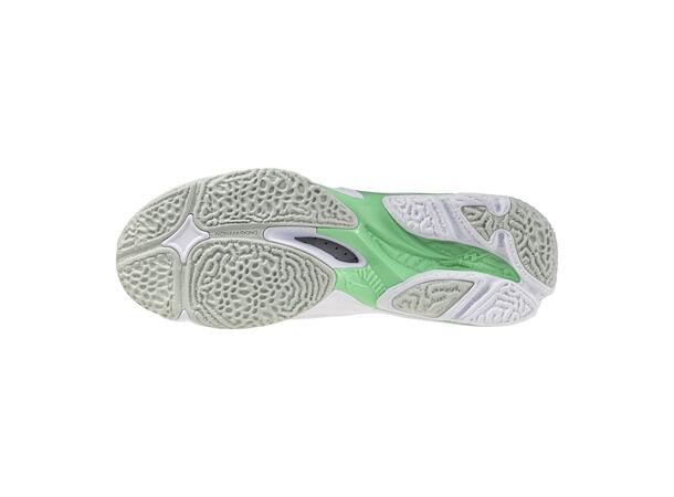 Wave Lightning Z8 Hvit/Turkis 4,5 Lett og stabil innendørssko 