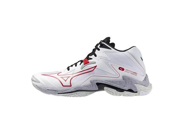 Wave Lightning Z8 MID Hvit/Rød 13 Mid-cut til herre 