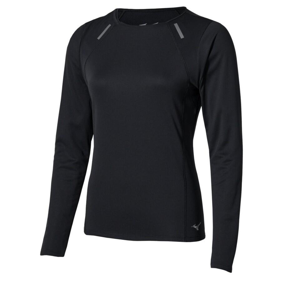 Active DryAeroFlow LS Tee W Sort XS Langermet treningstopp - dame