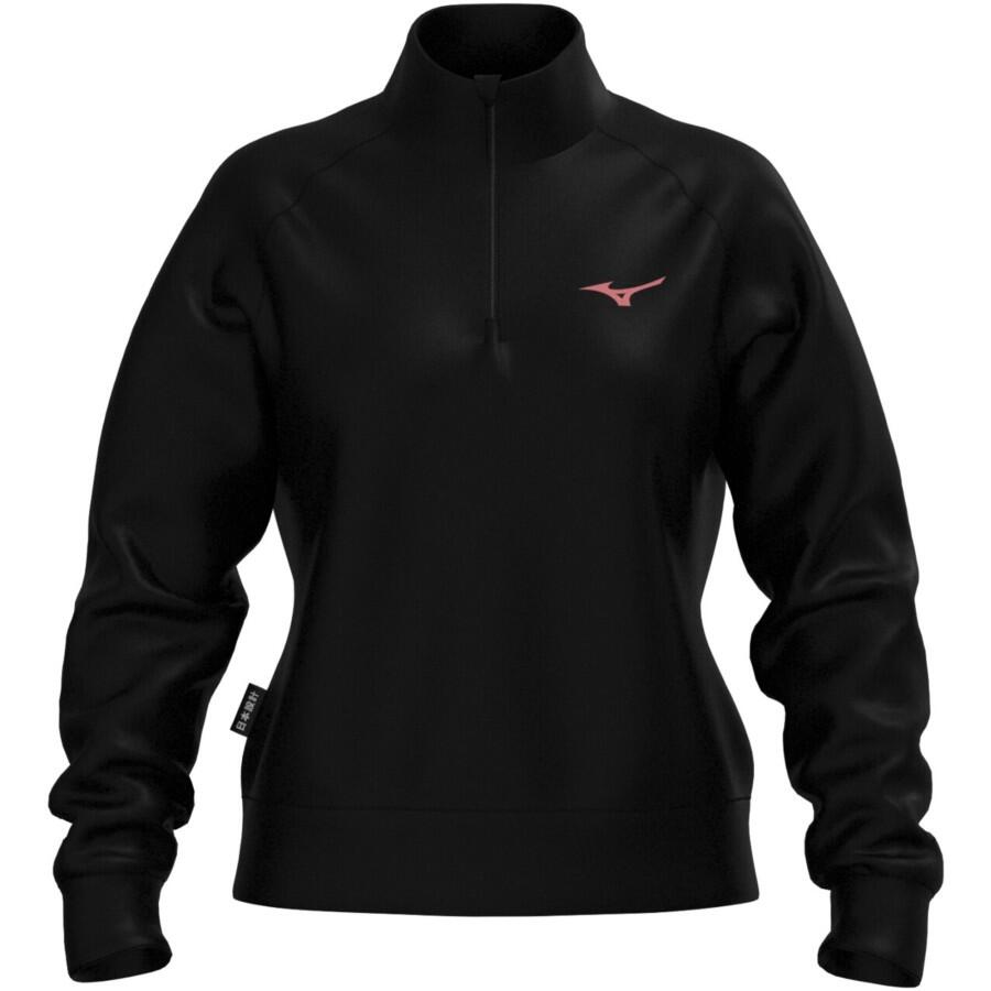 Athletic 1/4 Zip Top W Sort XS Half-zip genser til dame