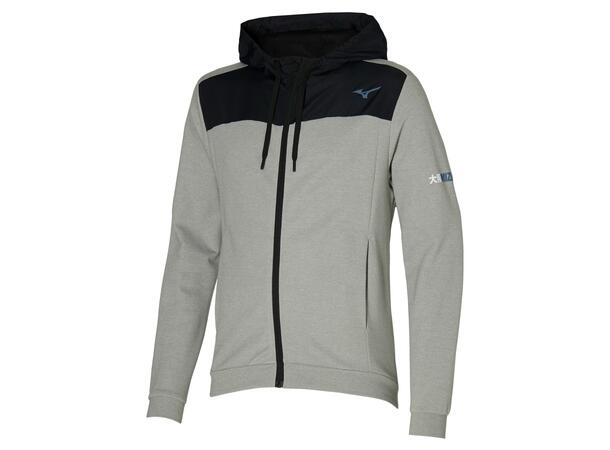 Athletic Sweat Jacket Grå S Hettejakke i bomullsblanding 