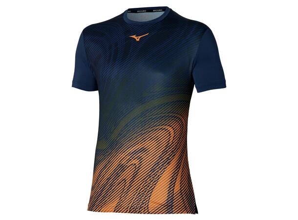 Charge Shadow Graphic Tee Mørk blå S Bestselger til tennis og padel 