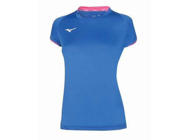 Core SS Tee W Blå/Rosa XL Teknisk T-skjorte til dame 