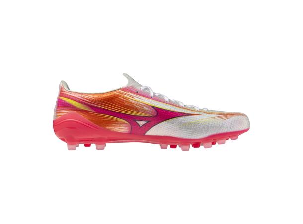 Mizuno Alpha III Elite AG Hvit/Rosa 9,5 Fotballsko, gress og kunstgress 
