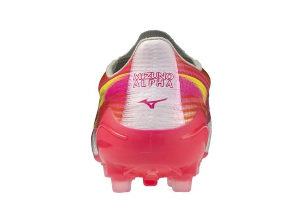 Mizuno Alpha III Elite AG Hvit/Rosa 9,5 Fotballsko, gress og kunstgress 