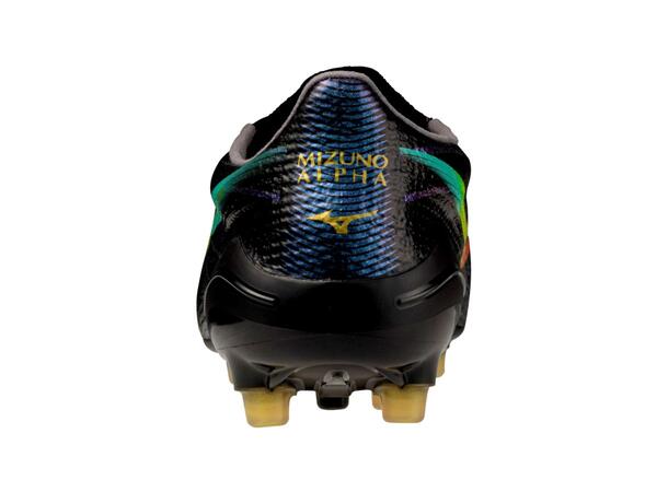 Mizuno Alpha III Elite AG Sort/Ora 9,5 Fotballsko, gress og kunstgress 
